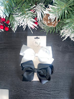BLACK AND WHITE BOWS